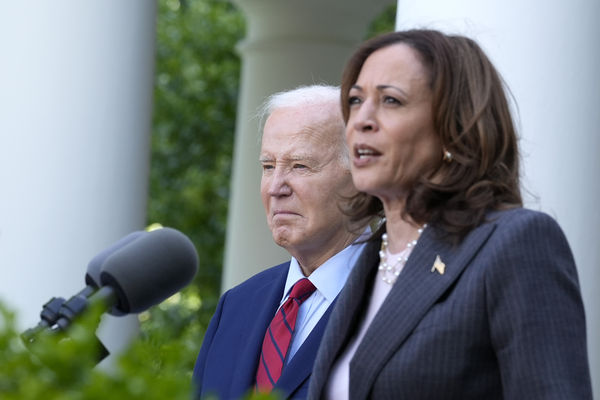 ▲▼美國總統拜登與副總統賀錦麗（Kamala Harris）。（圖／達志影像／美聯社）