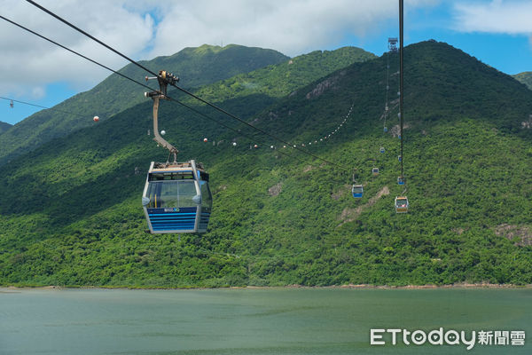 ▲昂坪360「全景纜車」,昂坪纜車,昂坪360,香港旅遊,大嶼山,天壇大佛,港珠澳大橋,。（圖／記者彭懷玉攝）