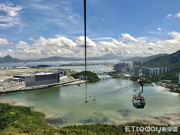 ▲昂坪360「全景纜車」,昂坪纜車,昂坪360,香港旅遊,大嶼山,天壇大佛,港珠澳大橋,。（圖／記者彭懷玉攝）