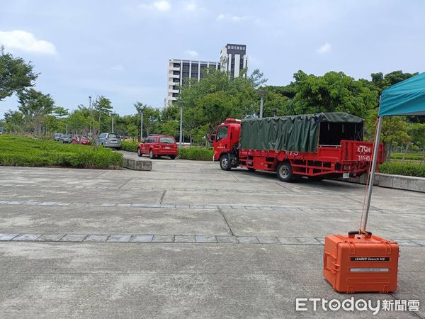 ▲萬安演習彰化高鐵站列重點區。（圖／記者唐詠絮攝，以下同）