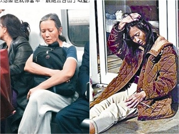 藍潔瑛過去是香港娛樂圈的玉女紅星，模樣清純可人，和現在憔悴邋遢的模樣簡直判若兩人，嚇傻網友。（圖／新浪娛樂、翻攝自《東周網》、網路）