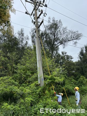 ▲▼凱米颱風襲台，台電金門營業處全力戒備             。（圖／記者林名揚翻攝）