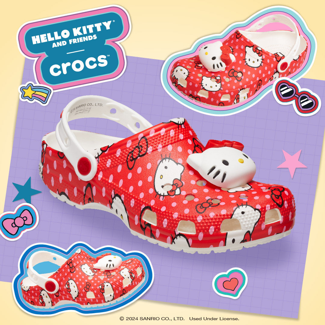 ▲▼Crocs聯名大耳狗、Hello Kitty夢幻洞洞鞋。（圖／品牌提供）