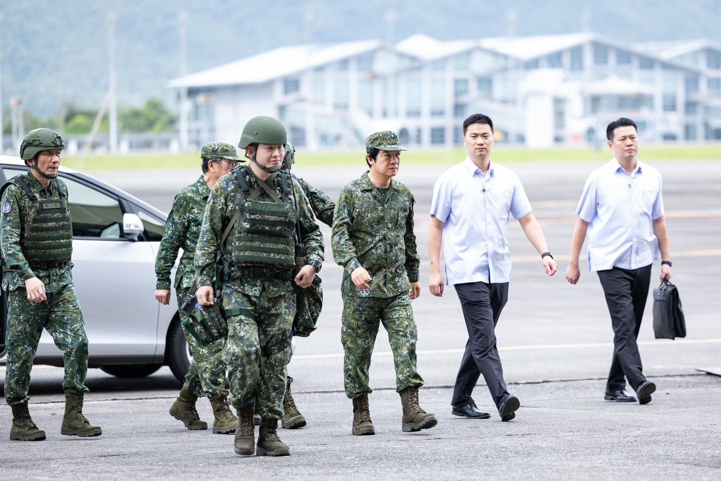 ▲▼賴清德今三軍統帥身分，到花蓮佳山基地視導漢光40號演習。（圖／翻攝賴清德臉書）