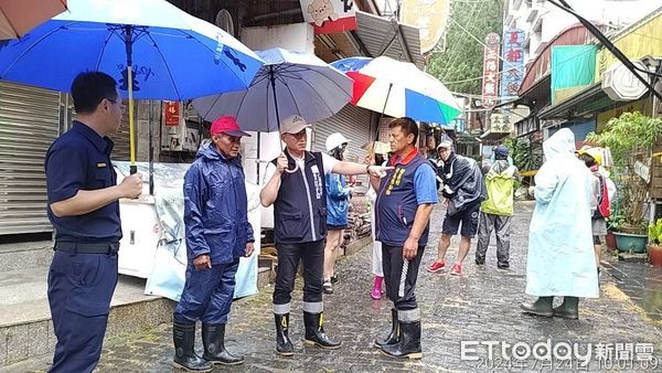 ▲廬山溫泉20餘戶撤離避颱。（圖／記者高堂堯翻攝，下同）