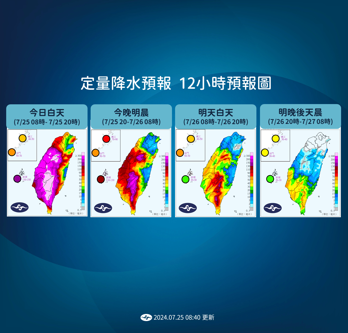 ▲▼未來降雨趨勢。（圖／氣象署提供）