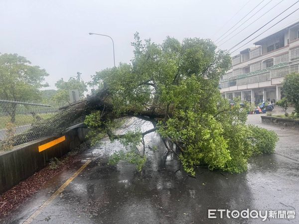 ▲▼有民眾不顧強颱凱米侵襲的危險，冒雨前往爬山、釣魚，甚至觀浪，台中警方共開出16張告誡單。（圖／警方提供，下同）