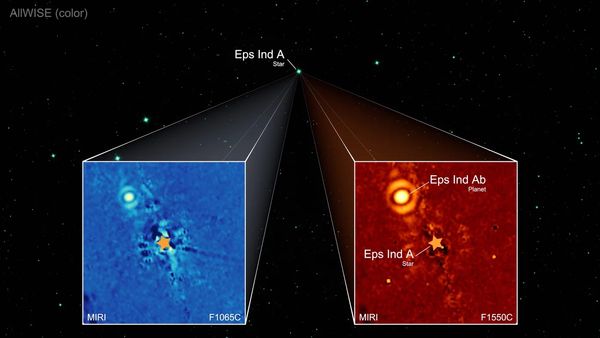 ▲▼韋伯太空望遠鏡發現距離地球12光年的超級木星。（圖／取自Max Planck Institute for Astronomy）