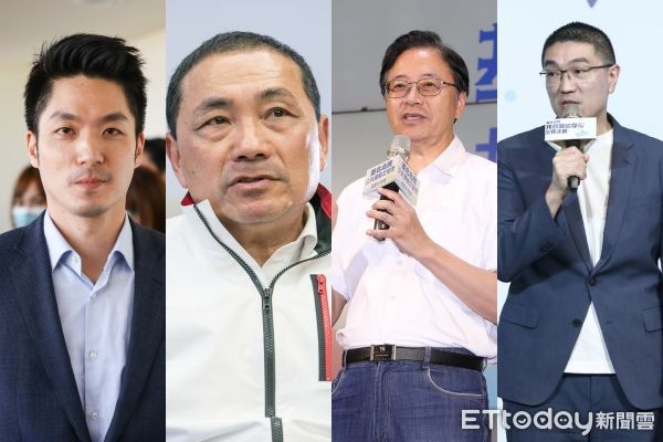 蔣萬安、侯友宜、張善政、謝國樑。（資料照／記者林敬旻、黃克翔攝）