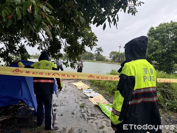 ▲▼高雄77歲老翁冒風雨外出視察魚塭幫浦，未料卻失聯溺斃。（圖／記者吳奕靖翻攝）