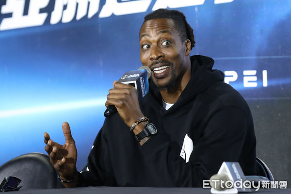 ▲▼魔獸霍華德（Dwight Howard）出席TAT亞洲巡迴賽台北站球星抵台記者會。（圖／記者李毓康攝）