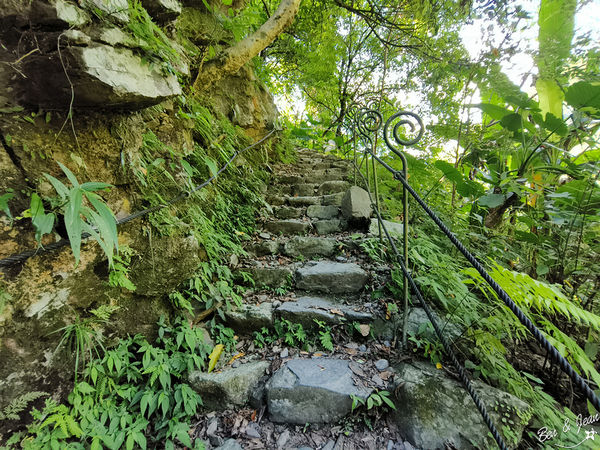 ▲▼宜蘭冬山新寮瀑布步道，漫步輕鬆好走森林步道，探訪雙層沁涼瀑布。（圖／紫色微笑提供）