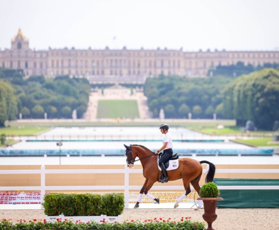 馬術馬選手如何抵達巴黎奧運會場。（圖／翻攝自IG@usefeventing）