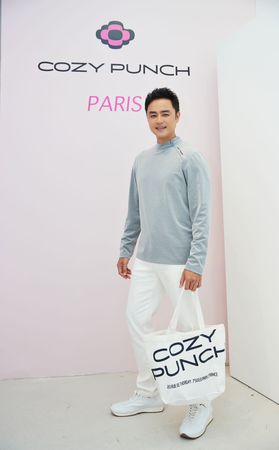 ▲明道為台灣品牌COZY PUNCH於巴黎瑪黑海外店擔任開幕嘉賓。（圖／COZY PUNCH提供）