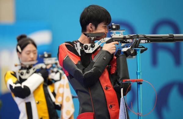 ▲▼巴黎奧運首金！中國黃雨婷、盛李豪氣步槍射擊奪冠。（圖／翻攝新華社）