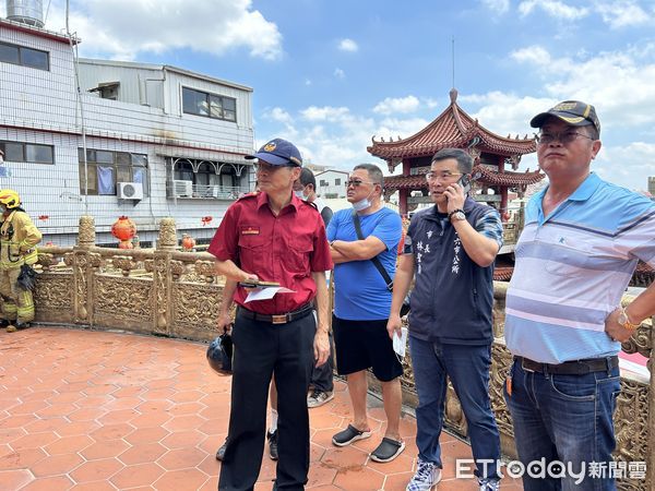 ▲雲林斗六新興宮驚傳火警。（圖／記者蔡佩旻攝）