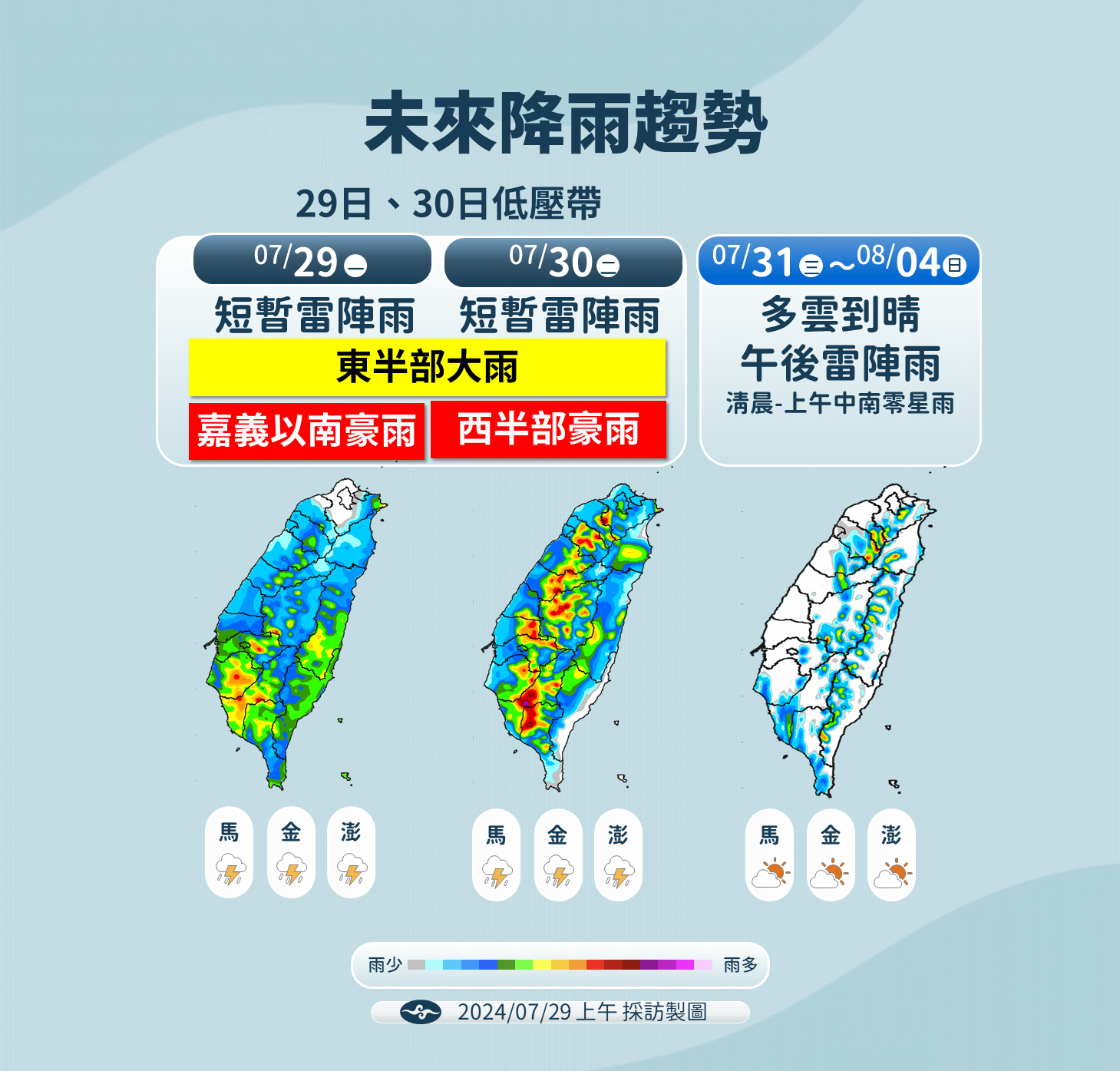 ▲▼未來天氣趨勢。（圖／氣象署提供）