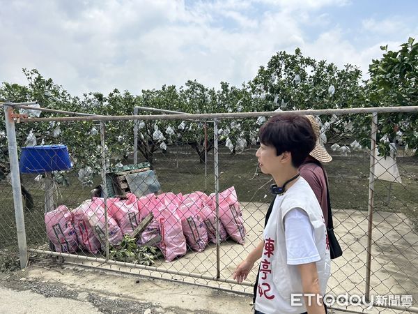 ▲立委陳亭妃前往麻豆埤頭里勘災，聽取現場災民的心聲，並以安南區過往淹水的經驗為例，呼籲政府應重新檢討目前埤頭排水系統可容納的水量。（圖／記者林東良翻攝，下同）