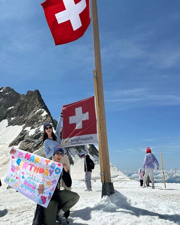 ▲▼胡宇威迎42歲登山慶生。（圖／翻攝自IG／胡宇威、陳庭妮）