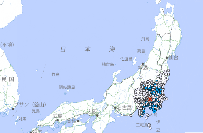 ▲▼快訊／日本東京都0：47發生規模4.7地震。（圖／翻攝自日本氣象廳）