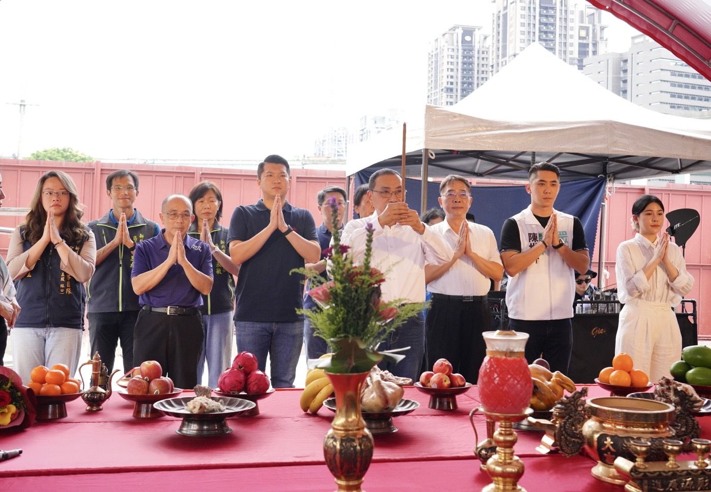 ▲新北提升防洪戰力 貴子坑抽水站開工動土。（圖／新北市水利局提供）