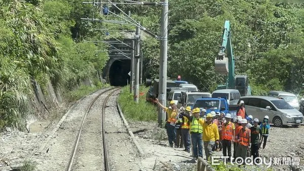 ▲▼台鐵和平=崇德路線搶通恢復單線行車。（圖／台鐵公司）