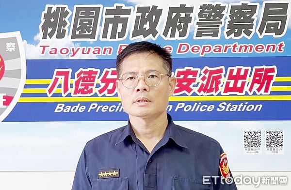 ▲針對八德區興豐路昨天下午男子持石塊砸車事件，八德警方提出說明（圖／記者沈繼昌翻攝）