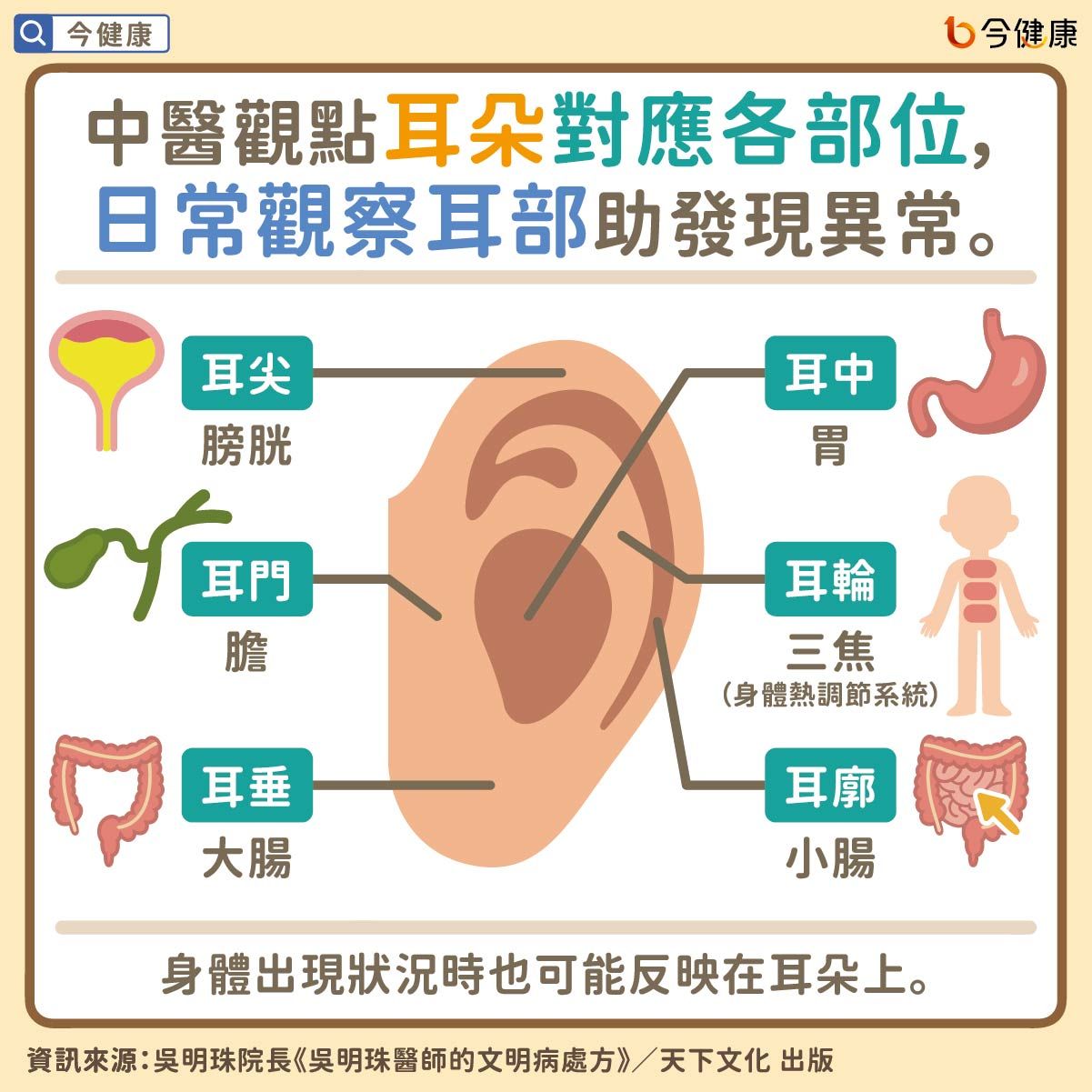 ▲▼從耳朵顏色看健康！　冒「1顏色」恐是心臟警訊。（圖／今健康授權提供）