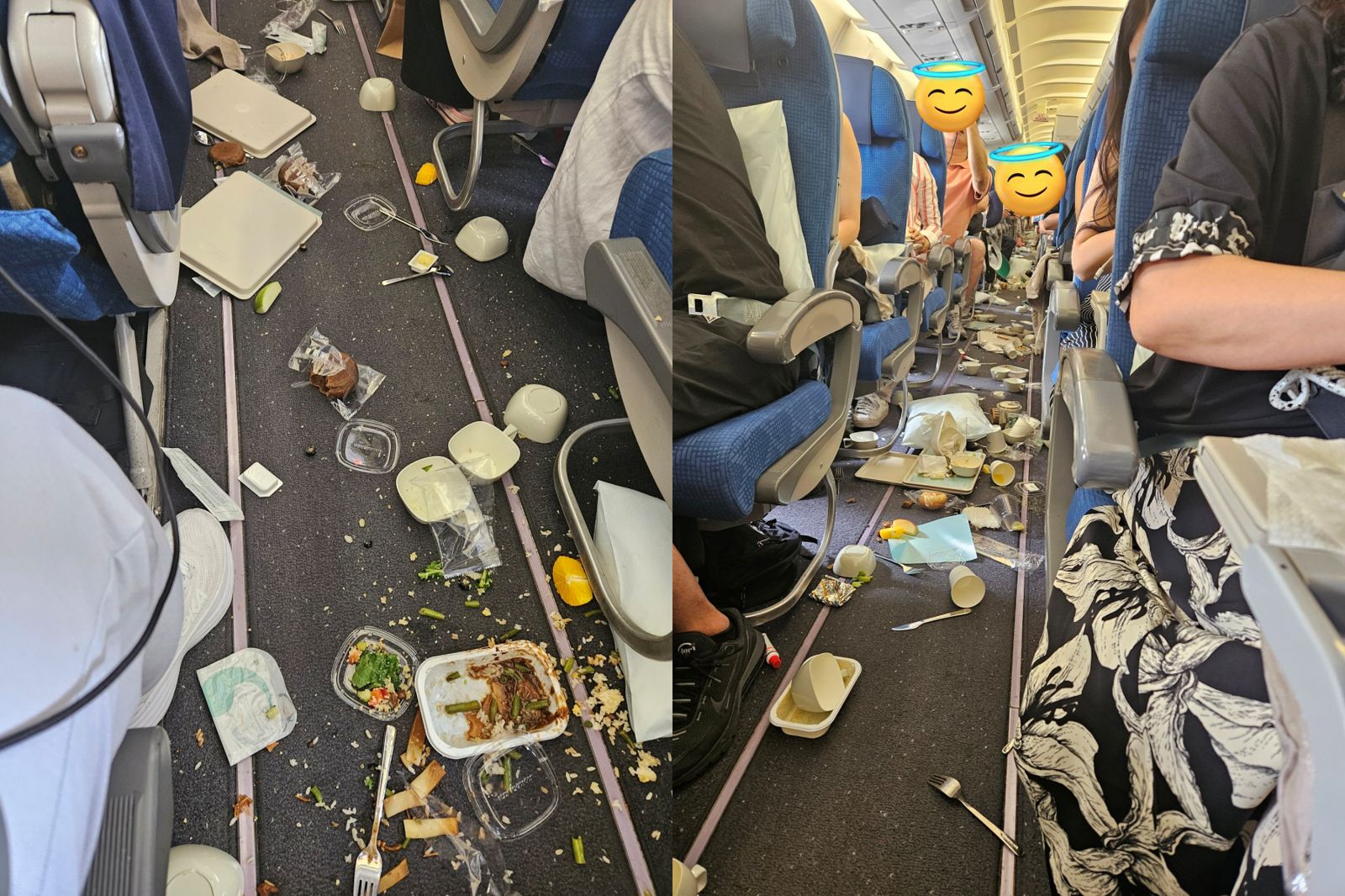 大韓航空飛蒙古班機遇亂流「飛機餐灑滿地」！　10乘客4空服員頸背不適