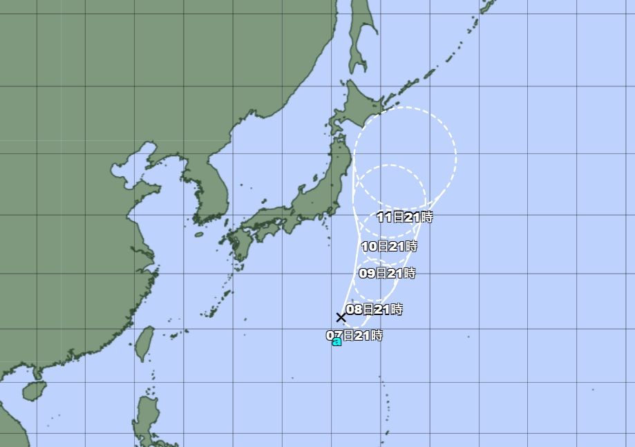 ▲▼熱帶性低氣壓生成。（圖／翻攝日本氣象廳網站）