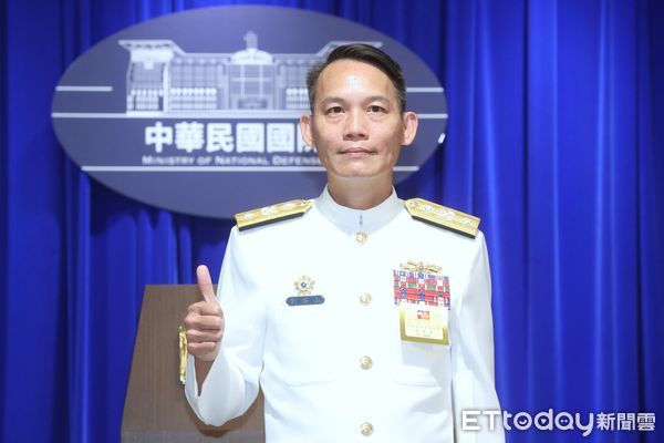 ▲▼113年上半年陸海空軍晉任將官勗勉典禮 海軍一三一少將艦隊長劉勝山。（圖／記者屠惠剛攝）