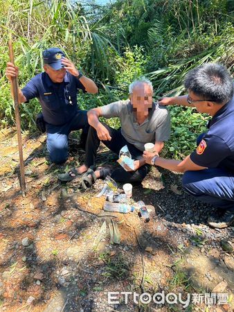 ▲內埔警分局泰武分駐所員警找到劉男           。（圖／記者陳崑福翻攝）