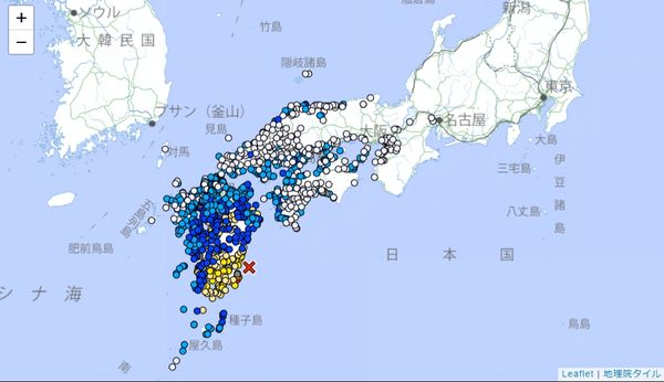 ▲▼日本宮崎縣南部發生規模7.1地震。（圖／攝自日本氣象廳）