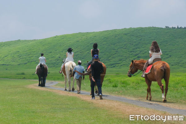 ▲熊本旅遊,日本旅遊,阿蘇火山,草千里濱,阿蘇中岳,騎馬。（圖／記者彭懷玉攝）