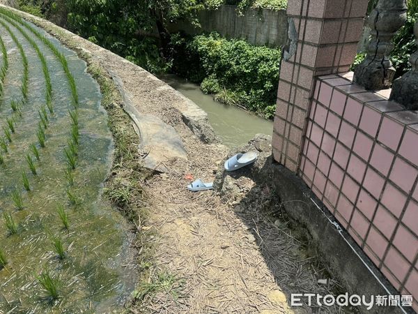 ▲大雅老翁溺斃。（圖／記者游瓊華翻攝）