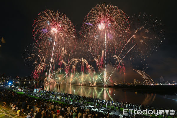 ▲▼2024大稻埕夏日節最終日壓軸場480秒煙火，大稻埕煙火。（圖／記者李毓康攝）