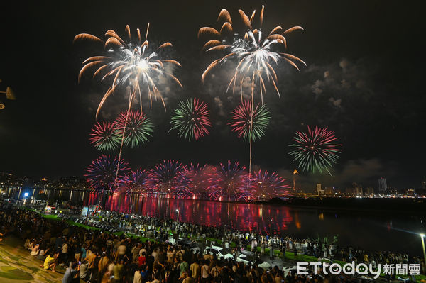 ▲▼2024大稻埕夏日節最終日壓軸場480秒煙火，大稻埕煙火。（圖／記者李毓康攝）