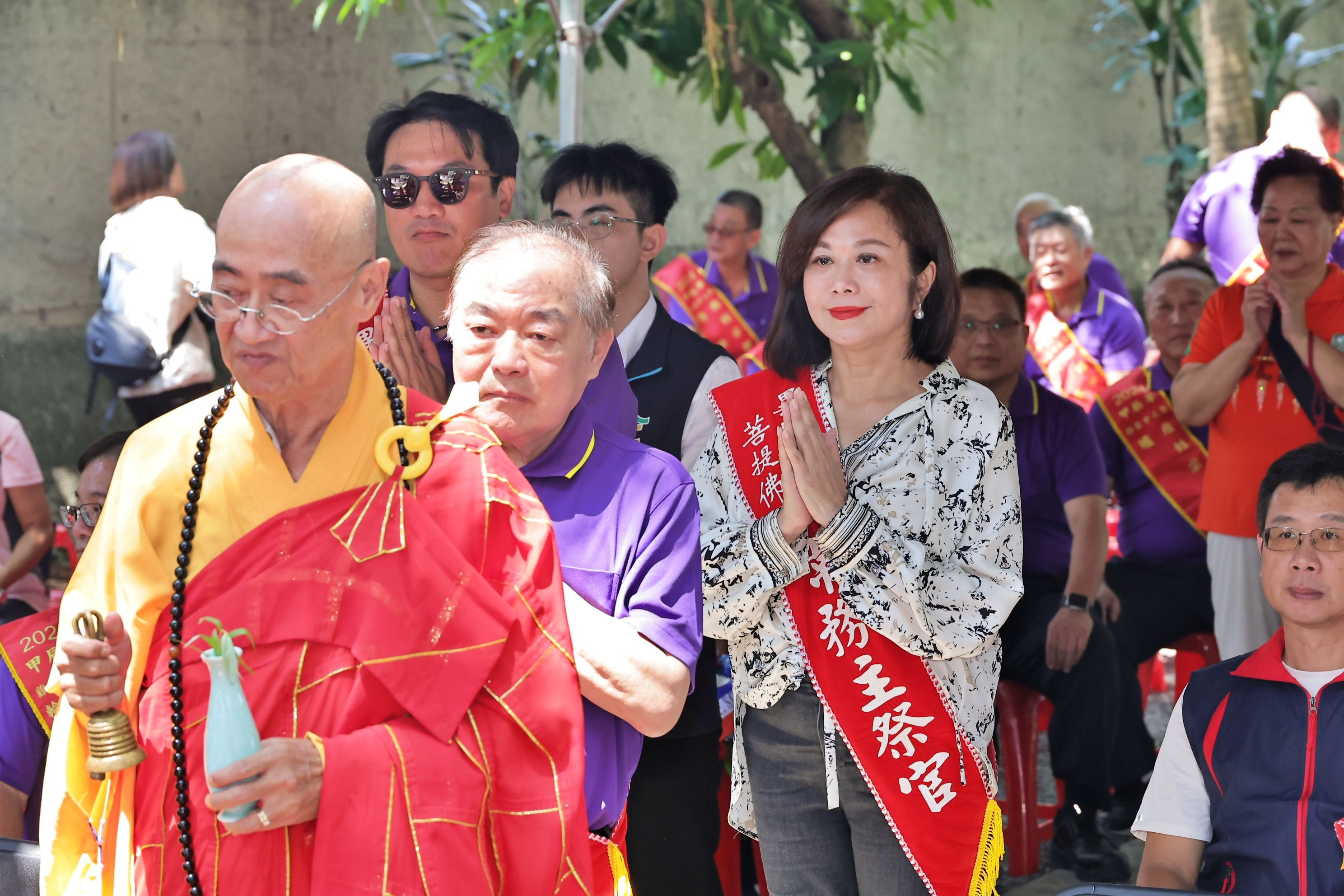 ▲基隆法國公墓中元普度。（圖／記者郭世賢翻攝）