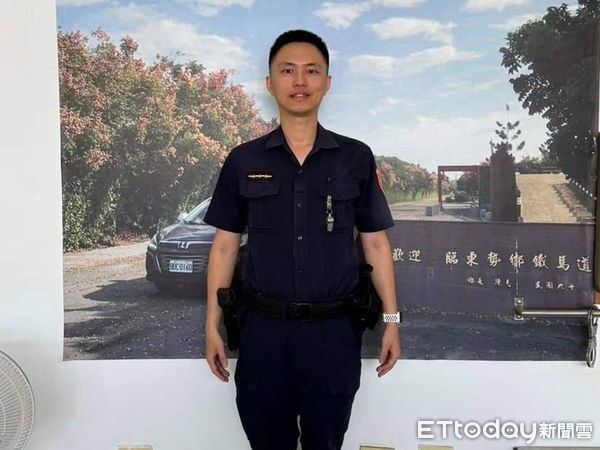 ▲逾百公斤「逃豬」跳車逛大街，台西警協助運豬車駕駛一同將豬隻關回車上，幸未波及其他用路人，結束一場虛驚。（圖／記者蔡佩旻翻攝）