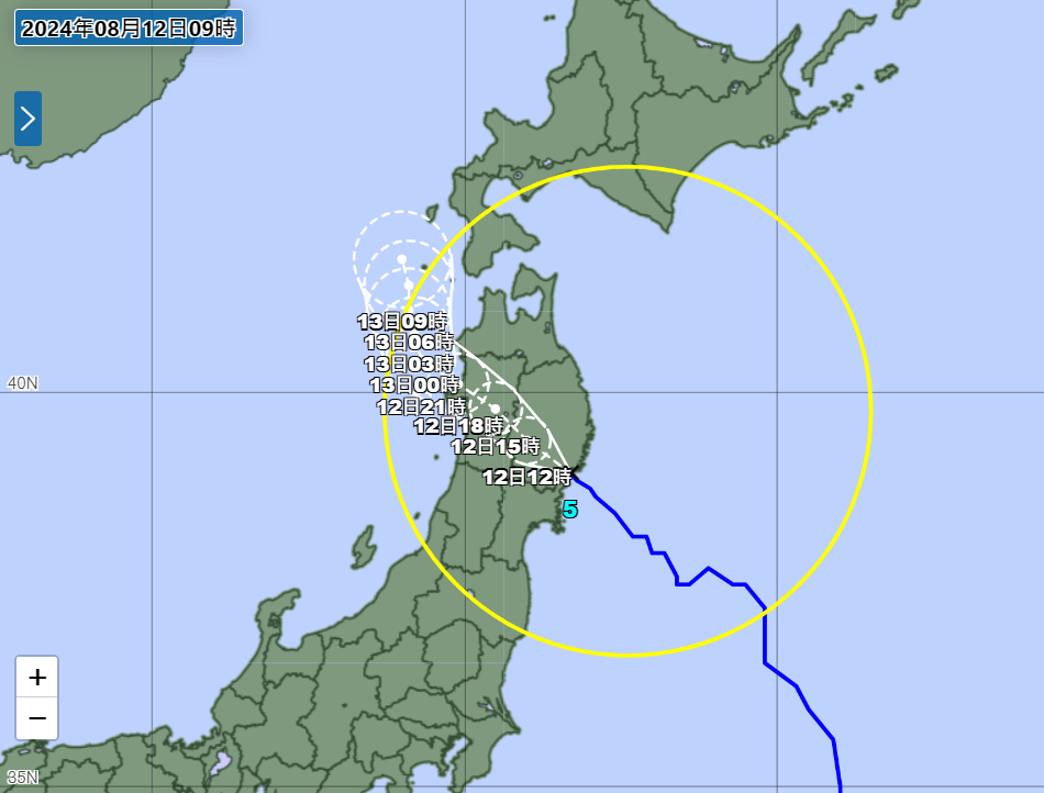 ▲▼台灣飛日也受影響！颱風登陸日本　235航班取消延誤。（圖／日本氣象廳）