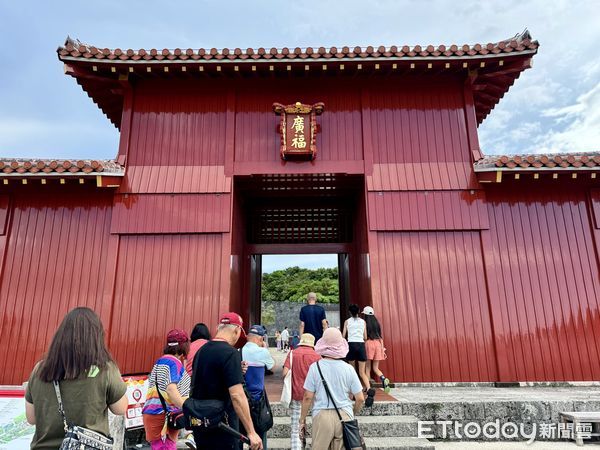 ▲首里城,沖繩旅遊,日本旅遊,沖繩景點,首里城眺望沖繩。（圖／記者彭懷玉攝）