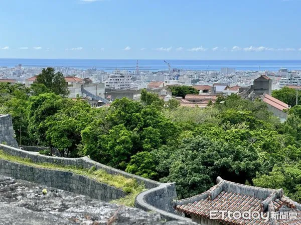 ▲首里城,沖繩旅遊,日本旅遊,沖繩景點,首里城眺望沖繩。（圖／記者彭懷玉攝）