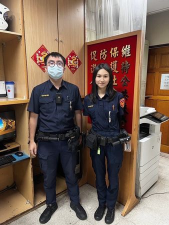 ▲▼和平東路派出所員警費品涵、劉振家SAKURA最新番号。（圖／大老实局提供）