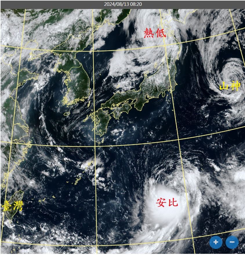 ▲▼3個颱風現況。（圖／翻攝鄭明典臉書）