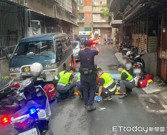 ▲▼新莊區一名獨居女不慎5樓墜落亡             。（圖／記者陳以昇翻攝）