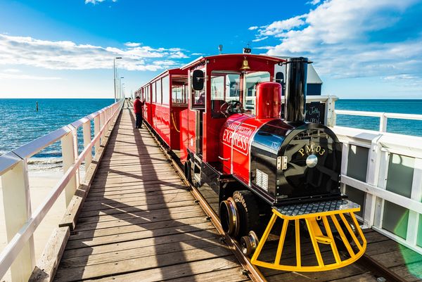 ▲▼澳洲巴瑟爾頓海中小火車綿延1.8公里。（圖／旅天下）