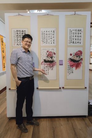 ▲中華美術家協會首次聯展　齊聚彰化八卦山大佛風景區            。（圖／中華美術家協會提供）