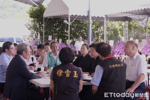 ▲▼陳金德赴花蓮現勘凱，縣長徐榛蔚及傅崐萁建請海資館落腳花蓮並規劃跨港大橋。（圖／花蓮縣政府提供，下同）