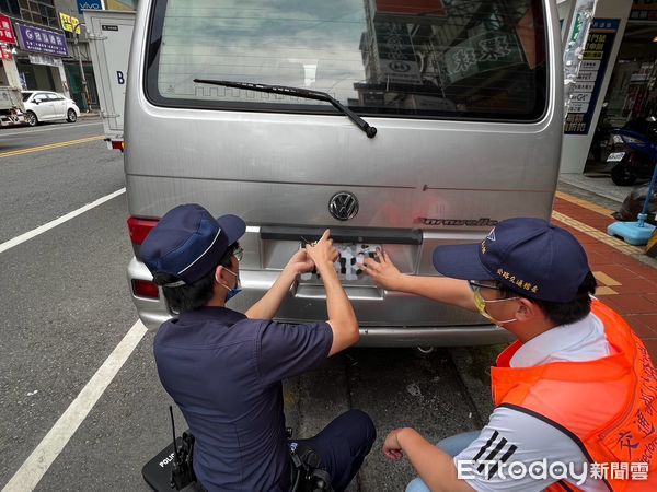 ▲南投警方實施「淨牌專案」，加強查緝偽變造車牌。（圖／記者高堂堯翻攝，下同）