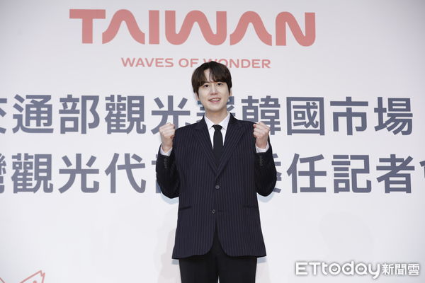 ▲SJ成員圭賢獲邀擔任交通部觀光署韓國市場台灣觀光代言人。（圖／記者湯興漢攝） 